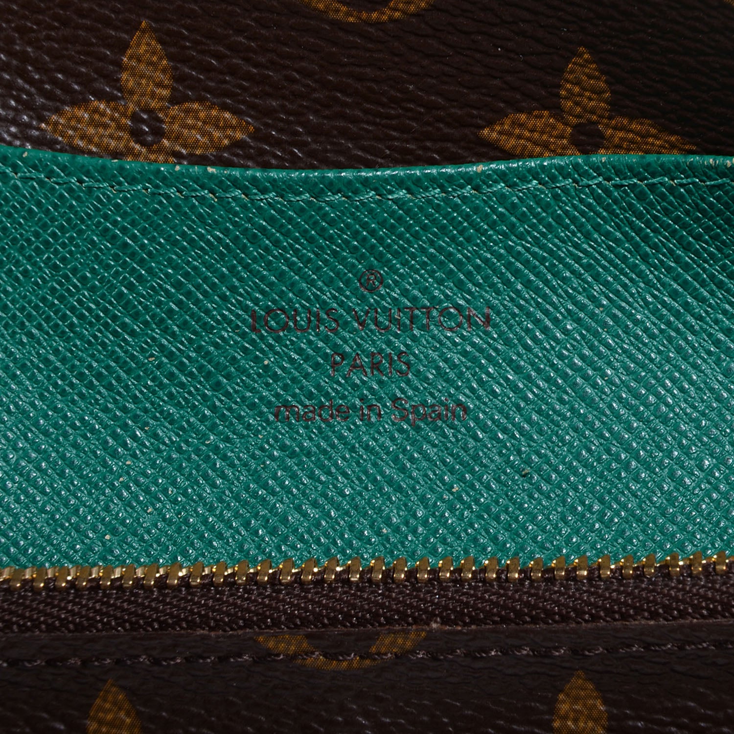 Louis Vuitton Monogram Emilie Wallet Green 5 of 7