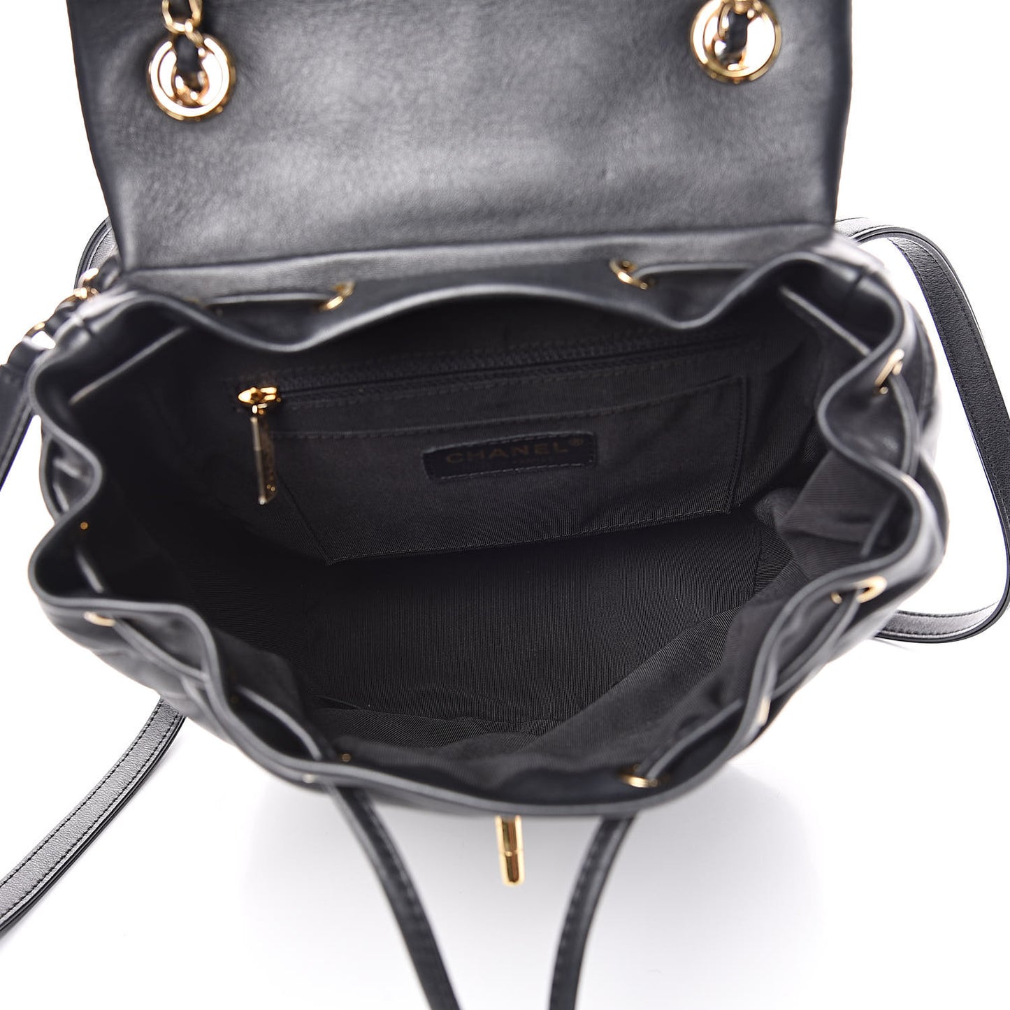 Lambskin Quilted Small Urban Spirit Backpack Black