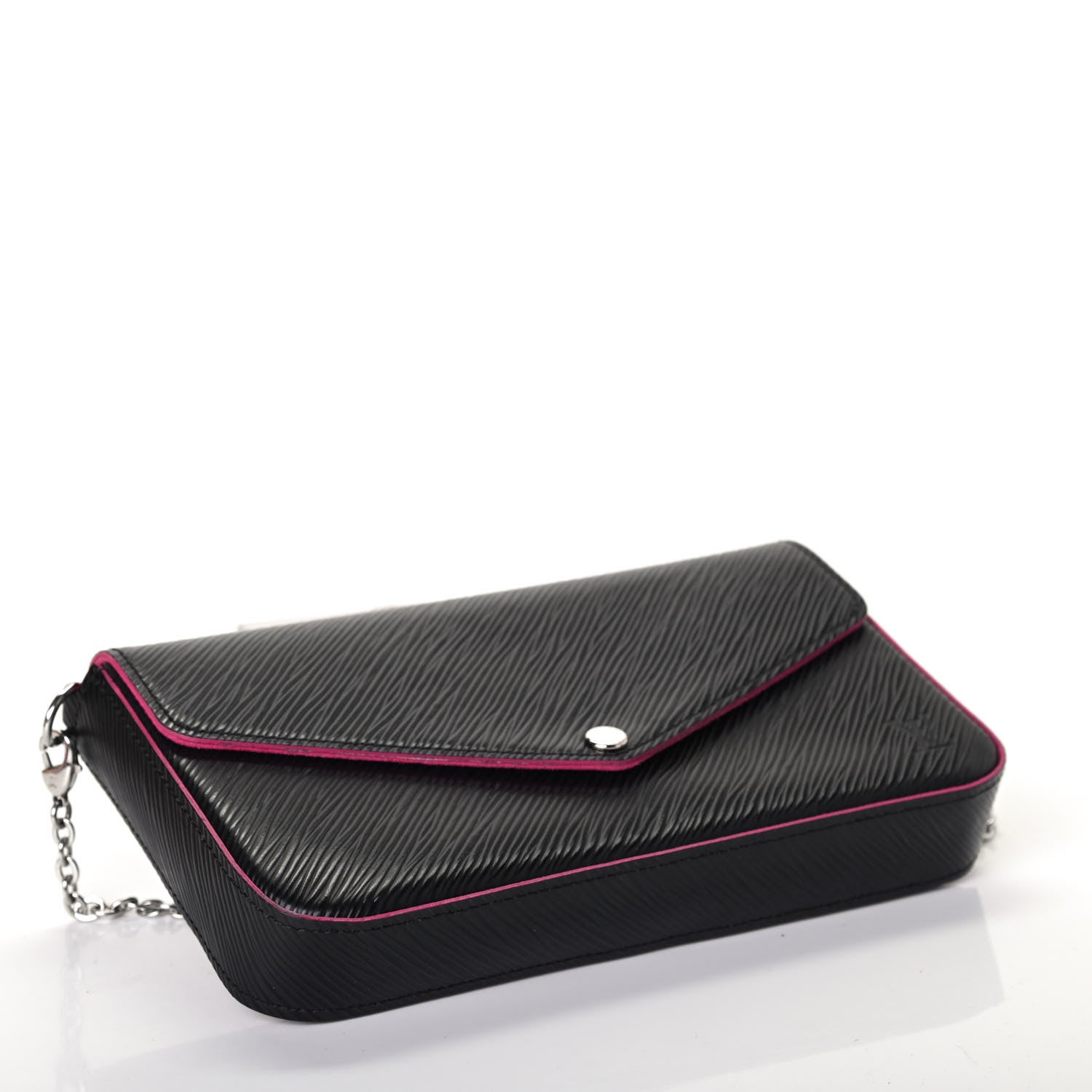 Louis Vuitton Epi Pochette Felicie Black Hot Pink 3 of 4