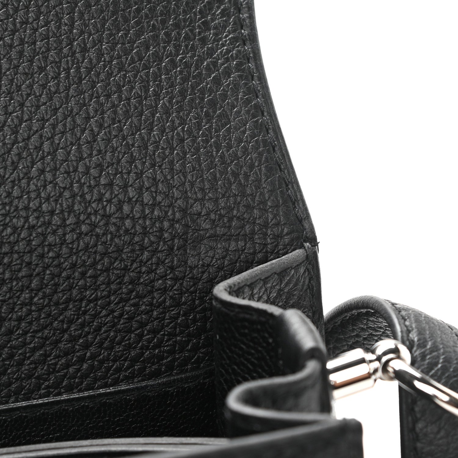 Hermes Taurillon Clemence Sac Roulis 23 Black 11 of 13