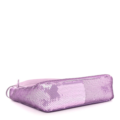 Prada Paillettes Sequin Mini Re-Edition 2000 Bag Lilium Black 4 of 9