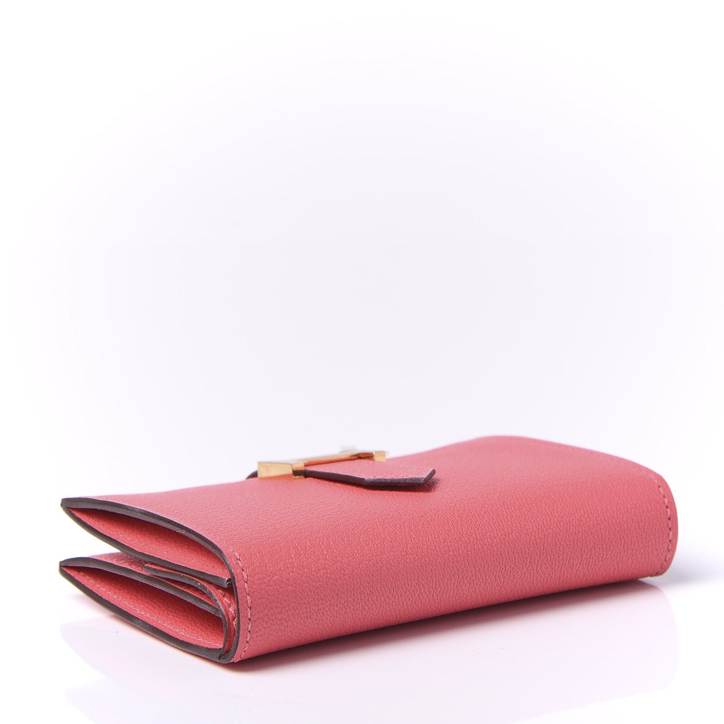 Chevre Mysore Mini Bearn Wallet Rose Lipstick