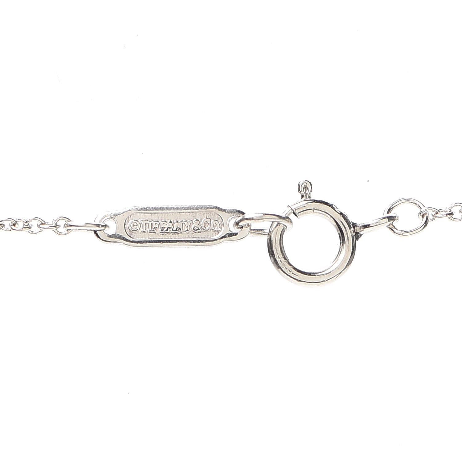 Tiffany Platinum Diamond Large Heart Lock Pendant Necklace 5 of 7