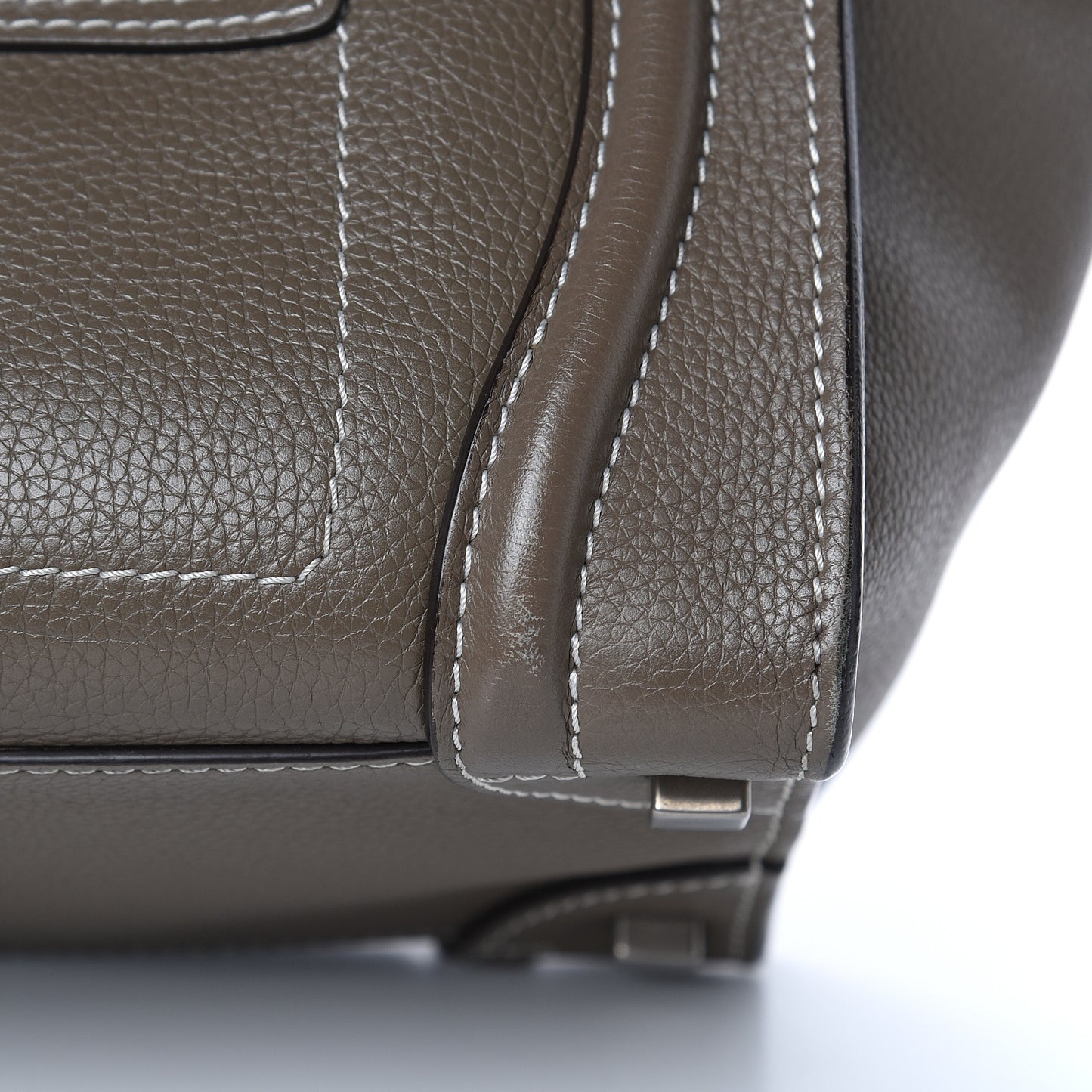 Drummed Calfskin Micro Luggage Souris