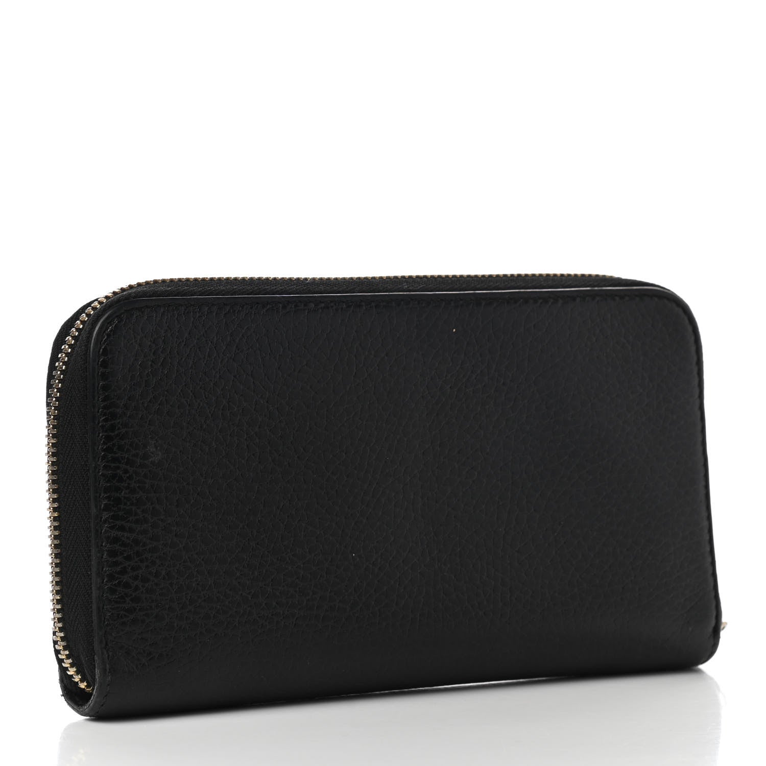 Gucci Dollar Calfskin GG Zip Around Wallet Black 3 of 8