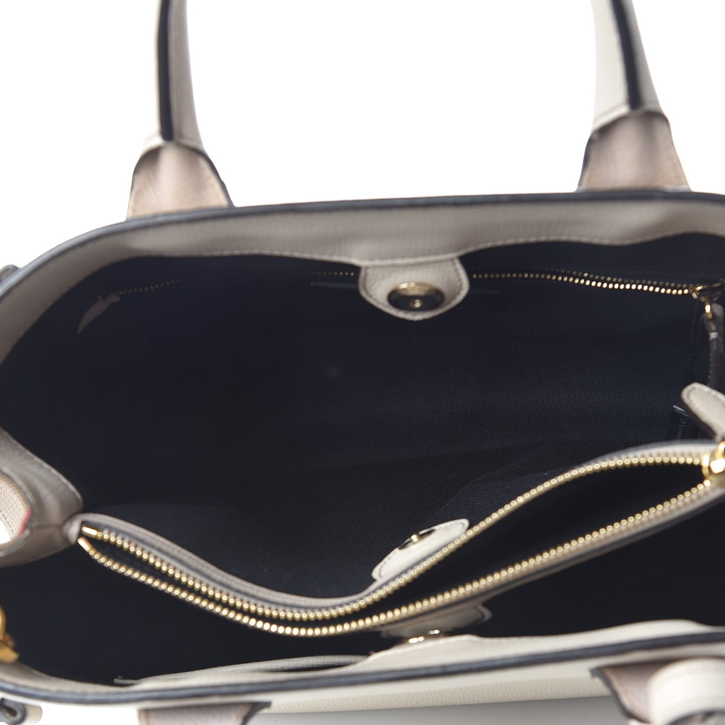 Derby Calfskin House Check Medium Banner Tote Beige