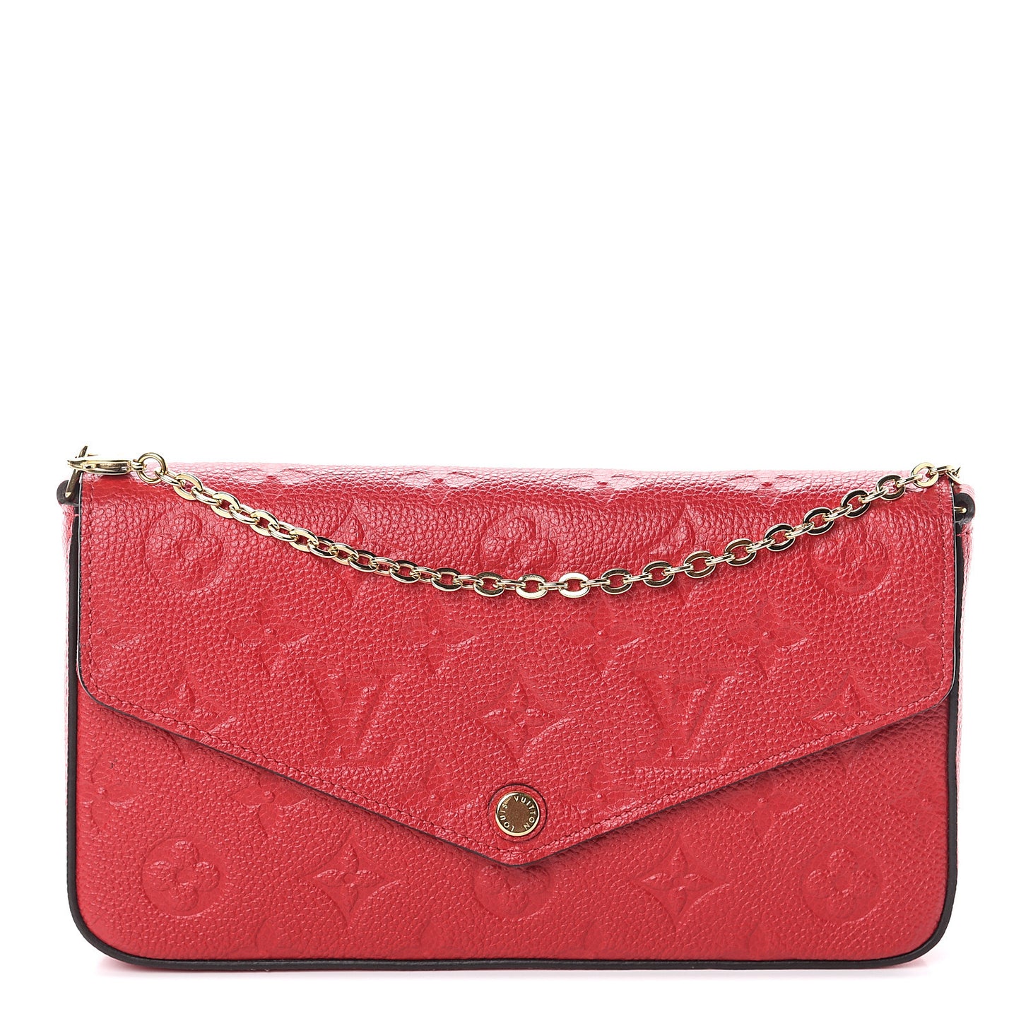 Empreinte Pochette Felicie Chain Wallet Cherry