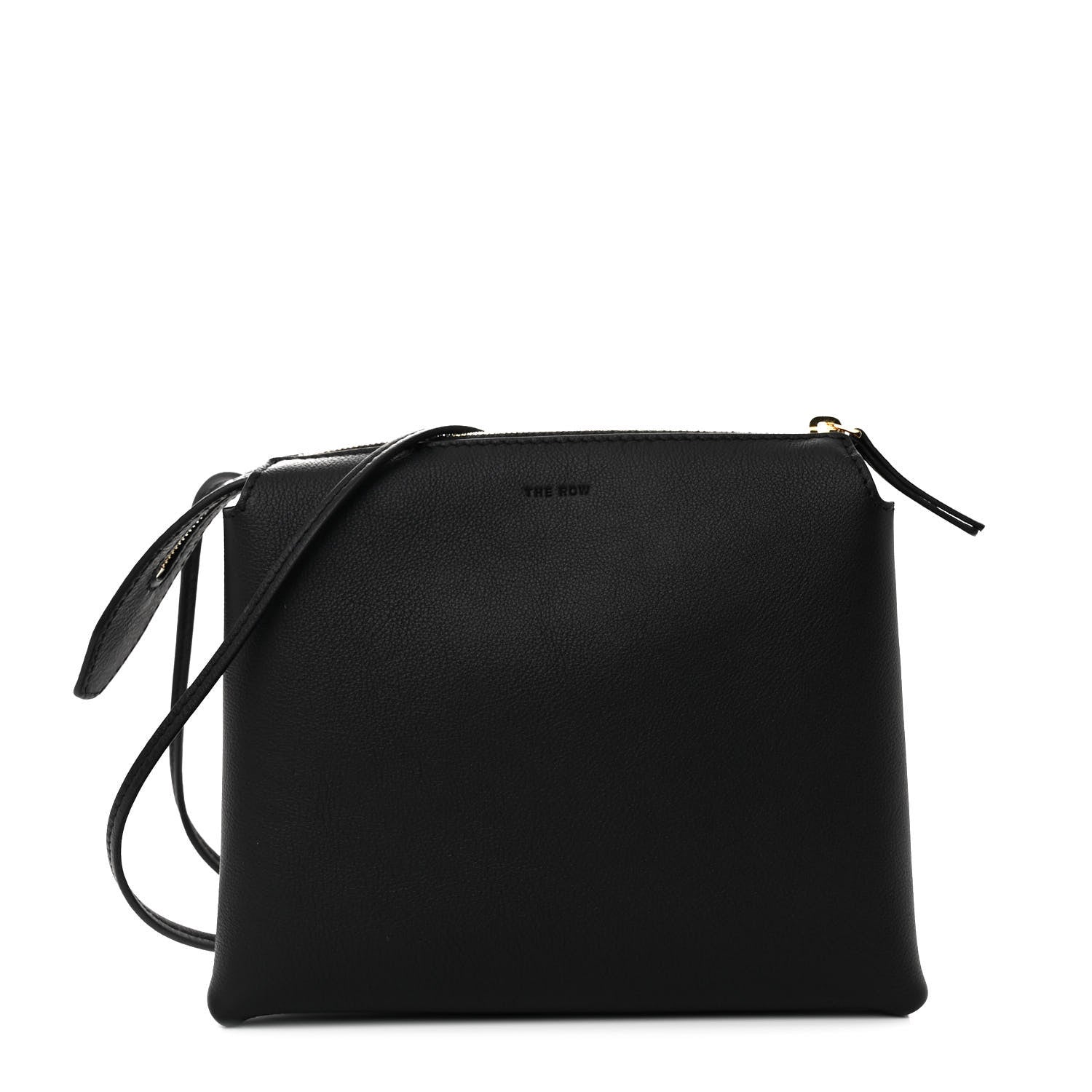The Row Matte Grained Calfskin Mini Nu Twin Bag Black 1 of 10