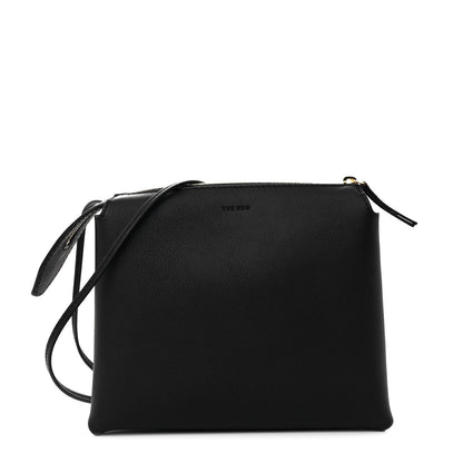 The Row Matte Grained Calfskin Mini Nu Twin Bag Black 1 of 10