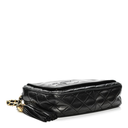 Chanel Lambskin Quilted Tassel Camera Case Black 4 of 9