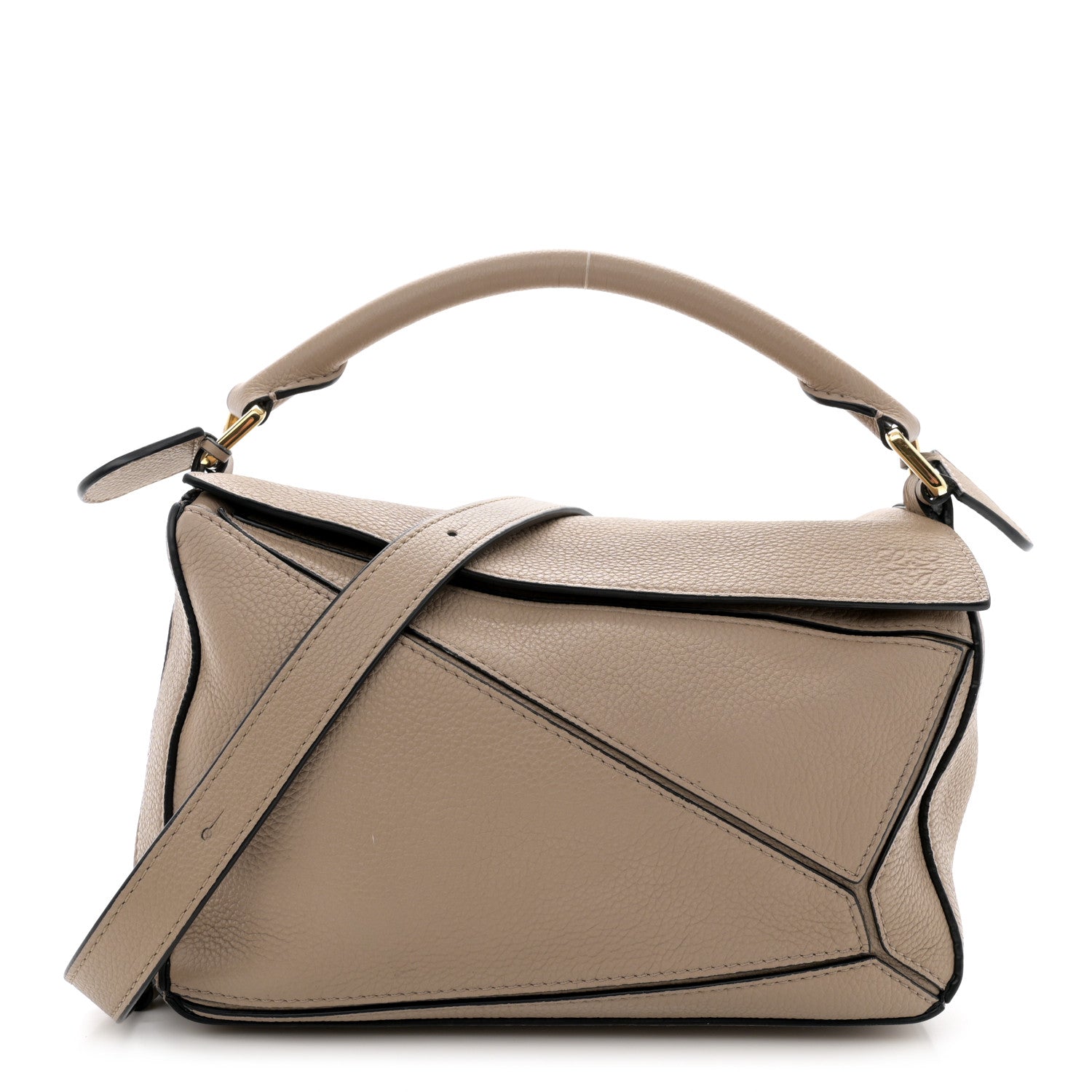 Loewe Grained Calfskin Puzzle Bag Mink 1 of 19