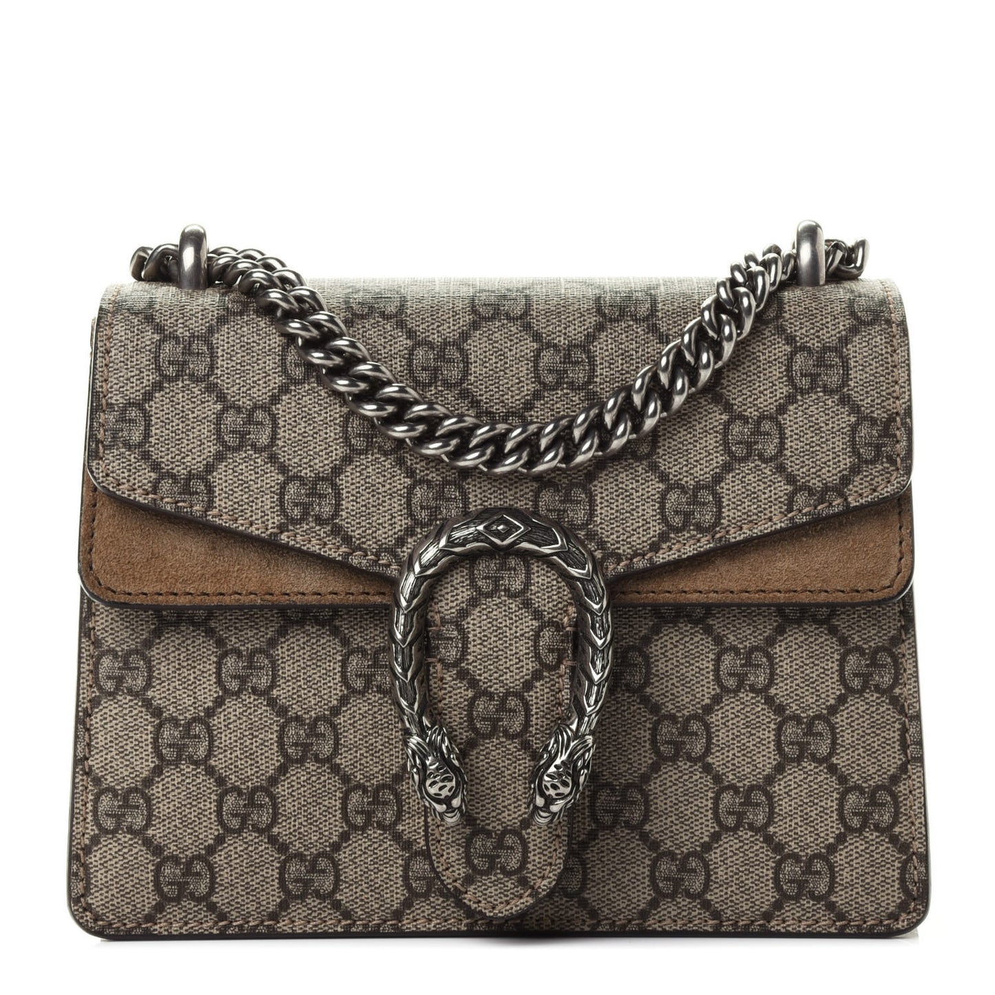 GG Supreme Monogram Mini Dionysus Shoulder Bag Taupe