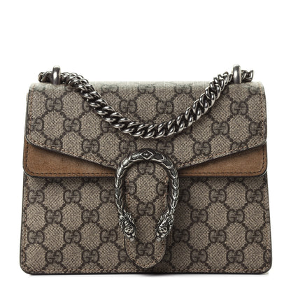 Gucci GG Supreme Monogram Mini Dionysus Shoulder Bag Taupe 1 of 4