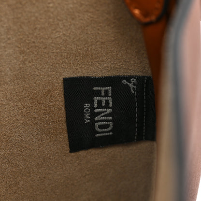 Fendi Vitello Grace Suede Small Croissant Hobo Brandy 6 of 8