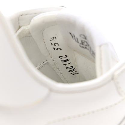 Valentino Garavani Calfskin Rockstud Untitled Open Sneakers 35.5 White 9 of 12