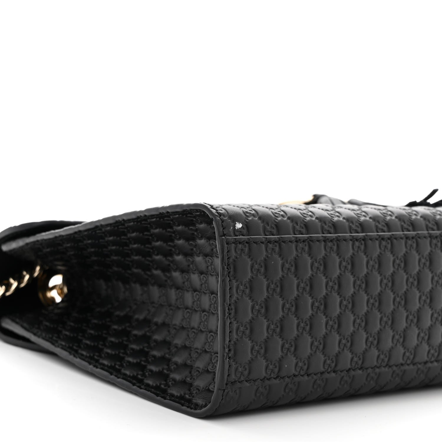 Gucci Microguccissima Medium Emily Chain Shoulder Bag Black 9 of 11