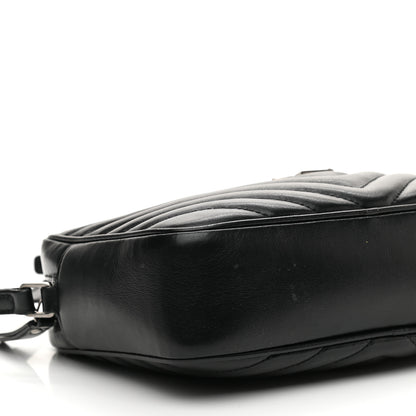 Saint Laurent Calfskin Matelasse Monogram Lou Camera Bag Black 8 of 10