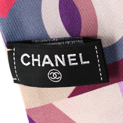 Chanel Silk CC Slim Bandeau Pink Purple Beige 3 of 3