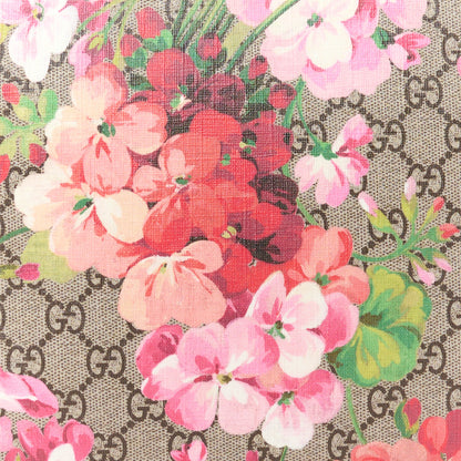 Gucci GG Supreme Monogram Blooms Large Cosmetic Case Beige Multicolor Dry Rose 8 of 11