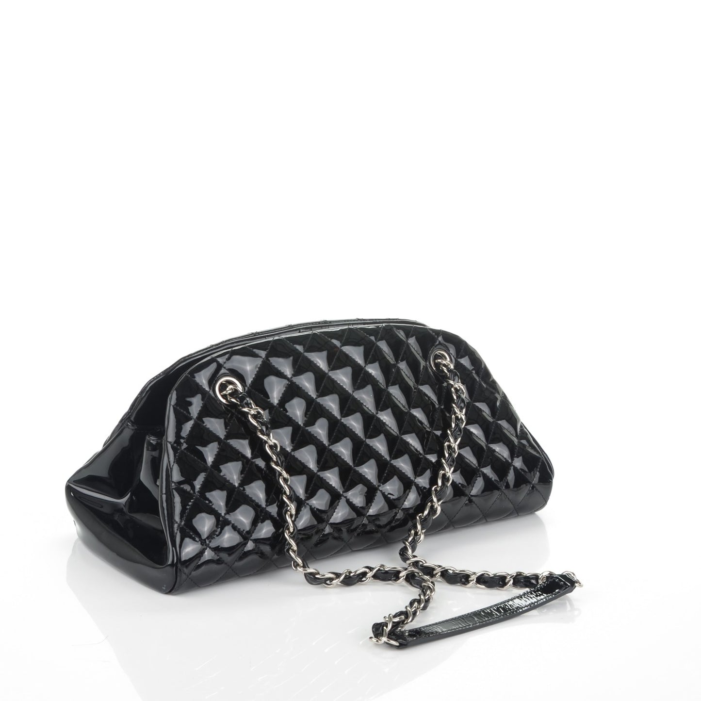 Patent Quilted Medium Just Mademoiselle Black