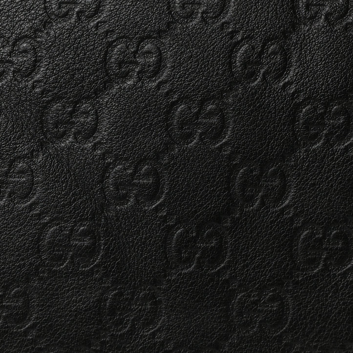 Guccissima Medium Flat Messenger Bag Black