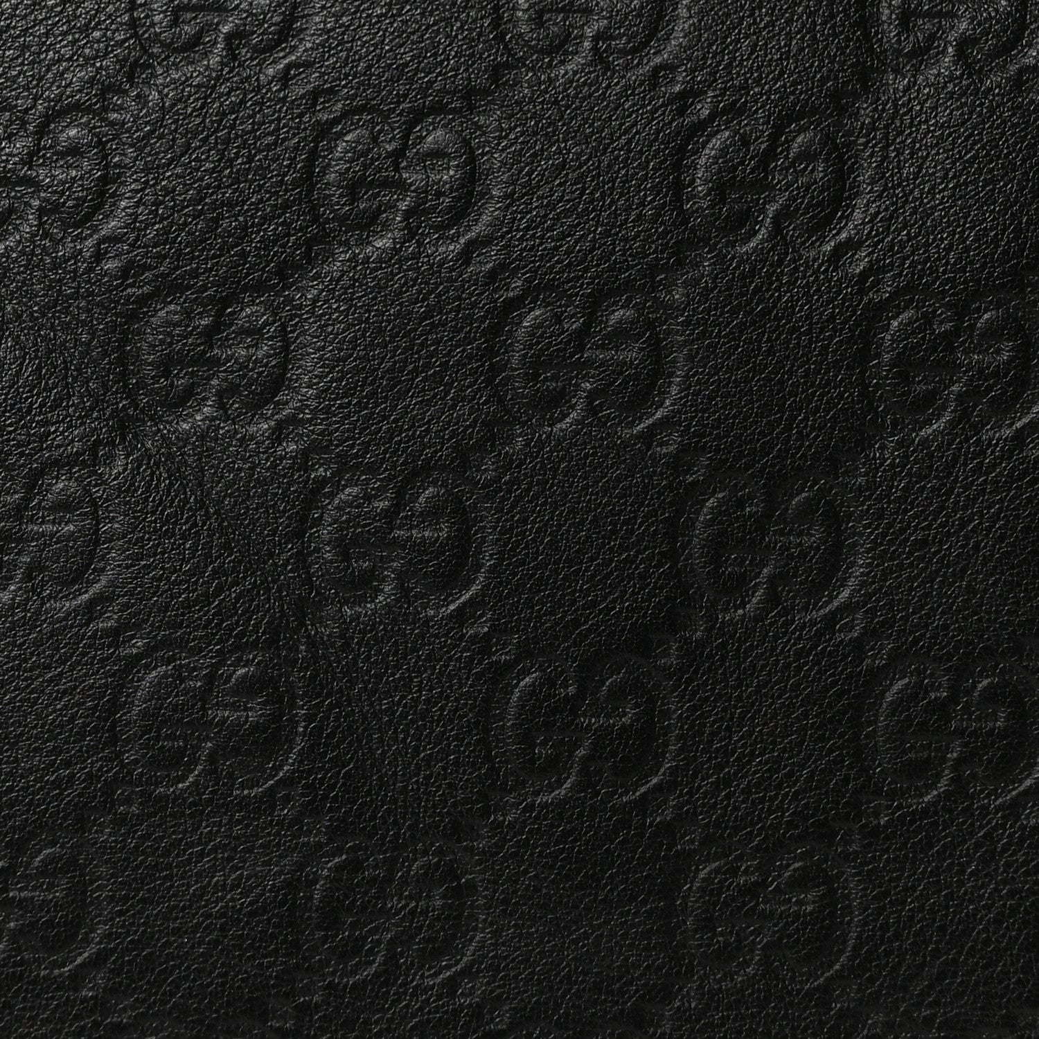 Gucci Guccissima Medium Flat Messenger Bag Black 8 of 10