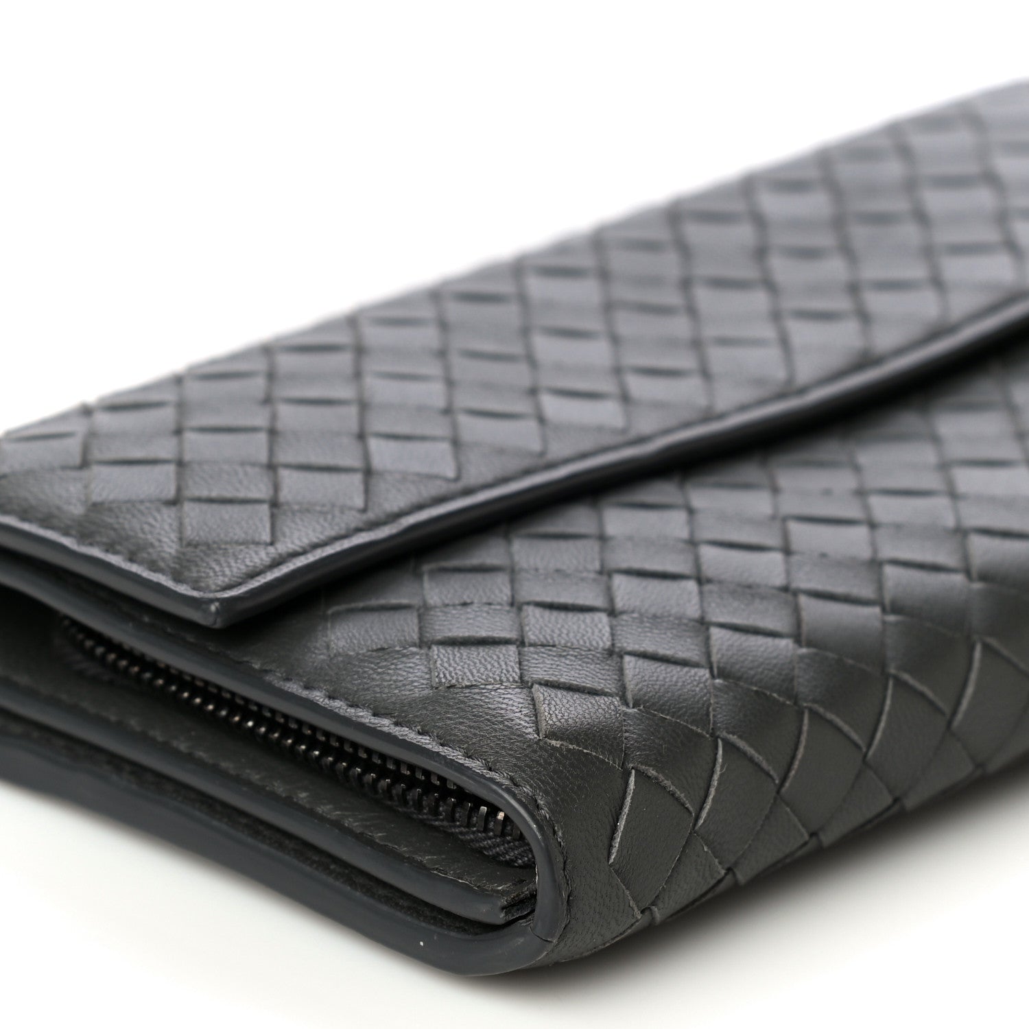 Bottega Veneta Nappa Intrecciato Continental Wallet Grey 10 of 12
