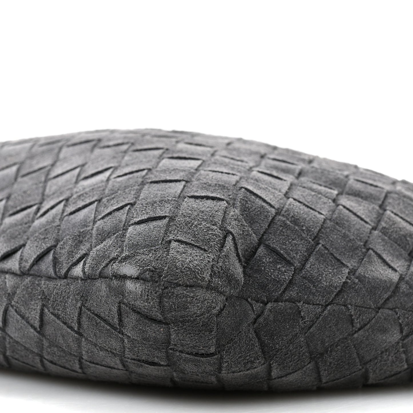 Suede Calfskin Intrecciato Medium Dustbag Grey