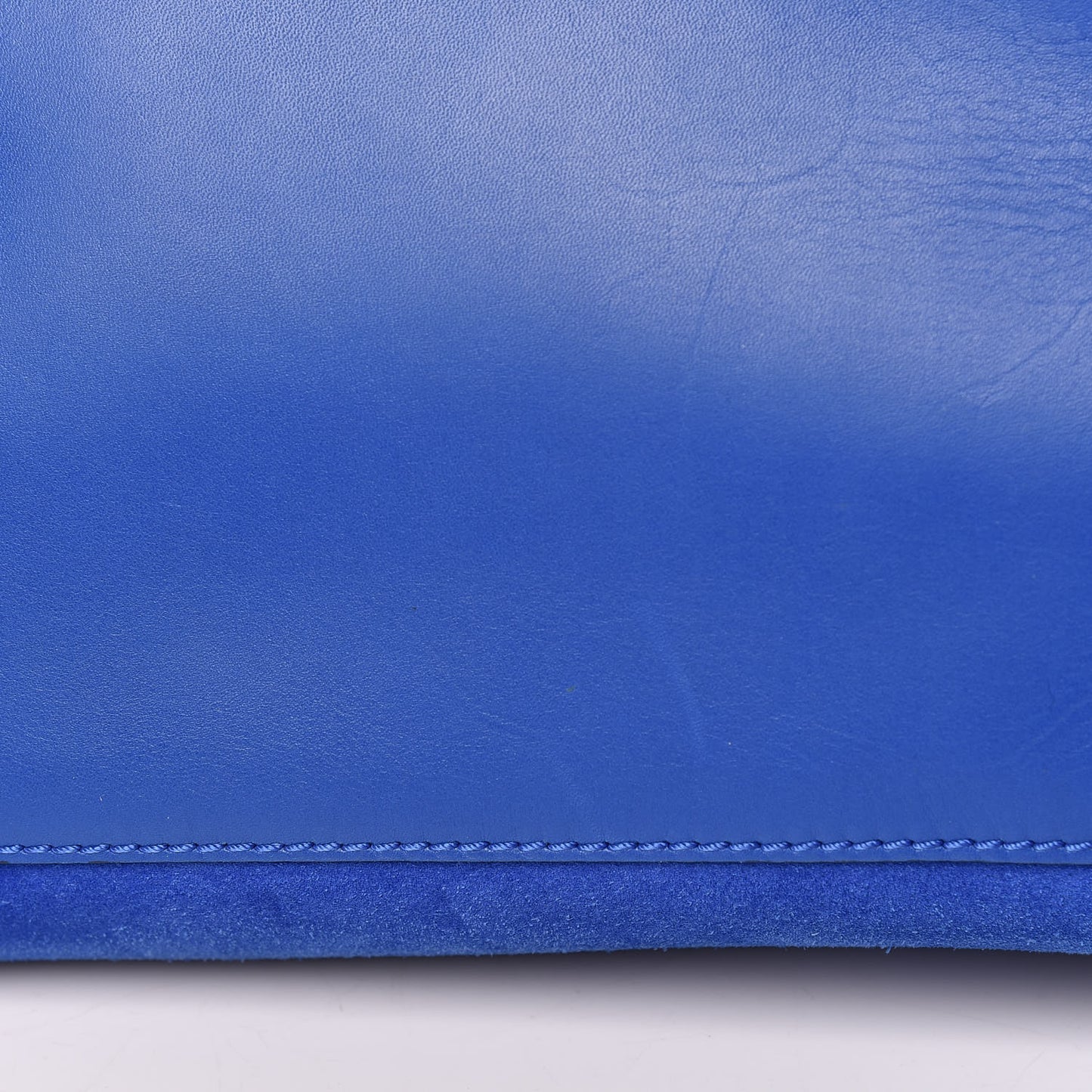 Smooth Calfskin Suede Mini Luggage Royal Blue