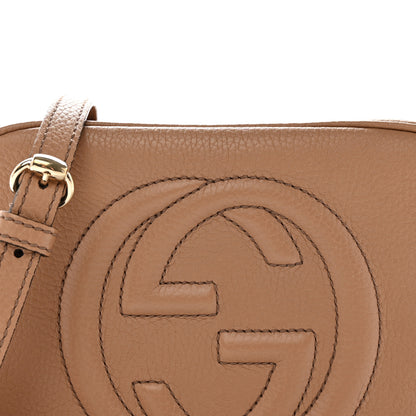 Gucci Pebbled Calfskin Small Soho Disco Bag Camelia 10 of 13