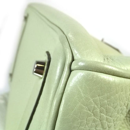Hermes Taurillon Clemence Birkin 35 Vert Pale Green 7 of 8