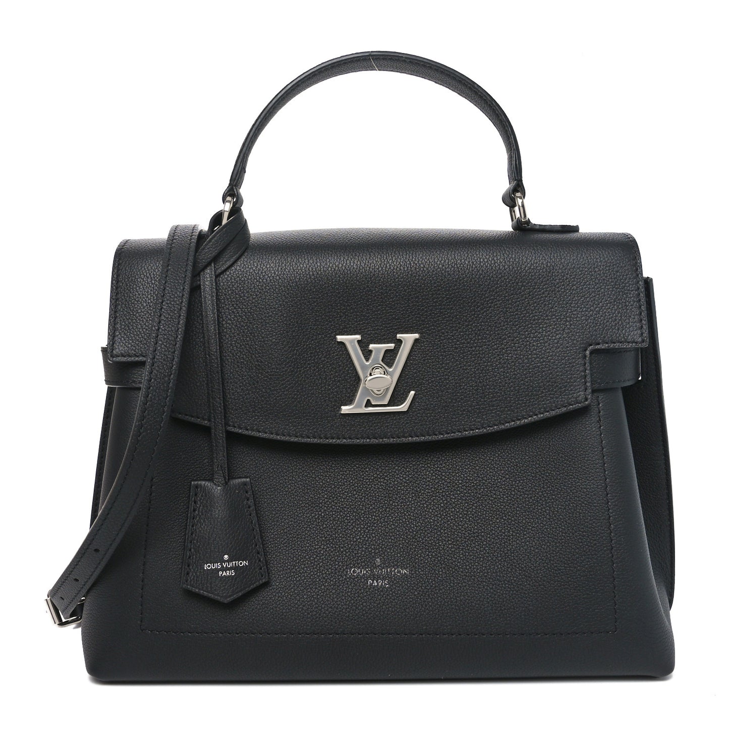 Soft Calfskin Lockme Ever MM Black