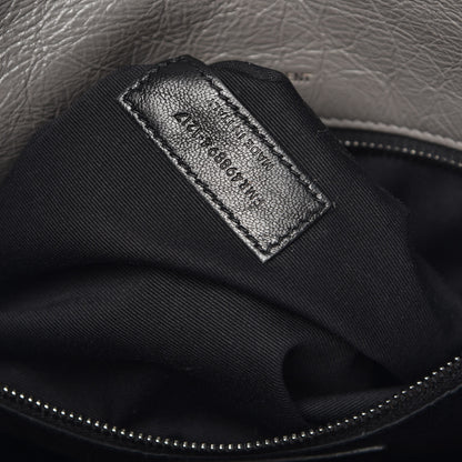 Saint Laurent Crinkled Calfskin Matelasse Monogram Medium Niki Chain Satchel Fog 7 of 13