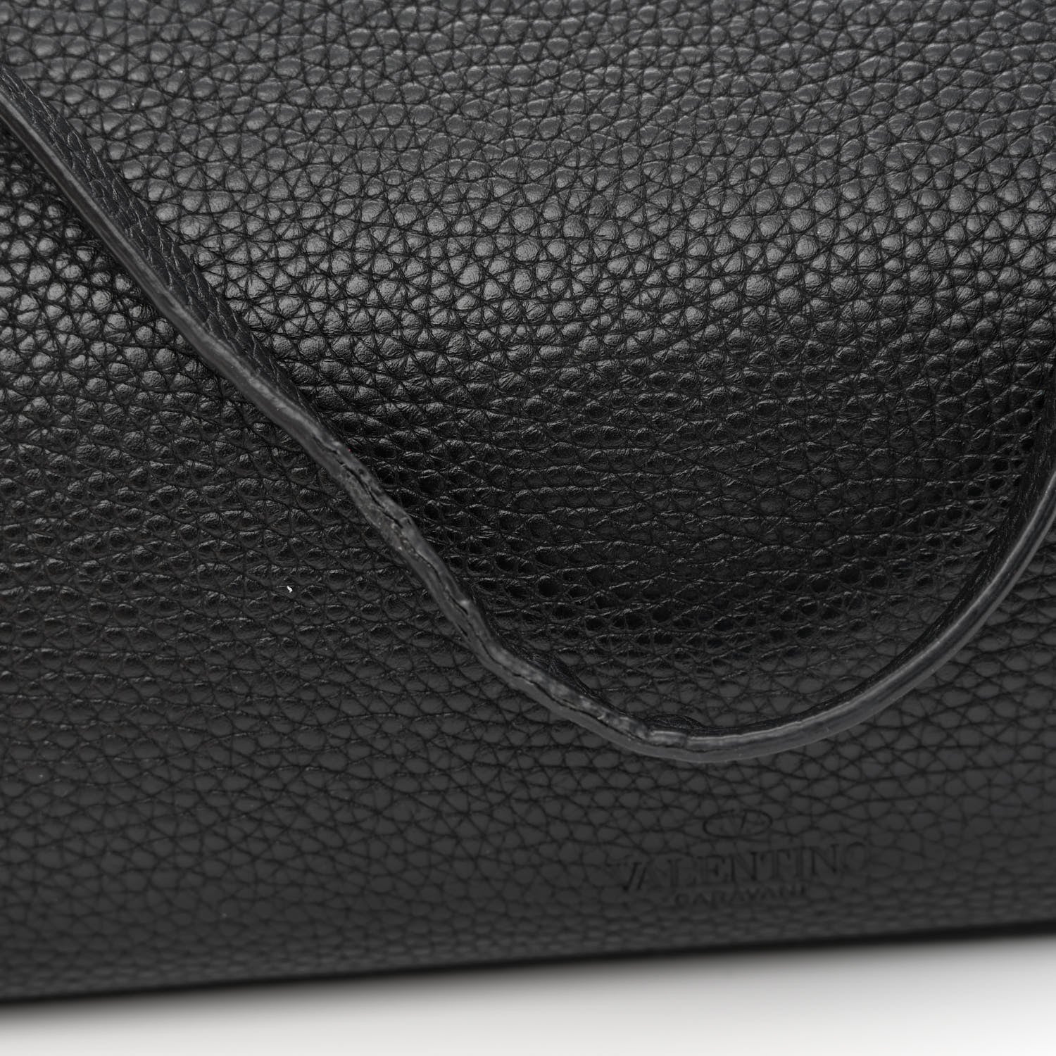 Valentino Garavani Grained Calfskin Small Rockstud Shoulder Tote Black 16 of 20