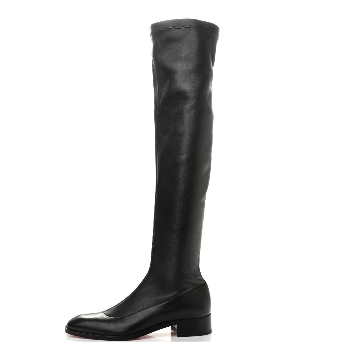 Christian Louboutin Nappa Theophila Stretch Over The Knee Boots 38 Black 1 of 7