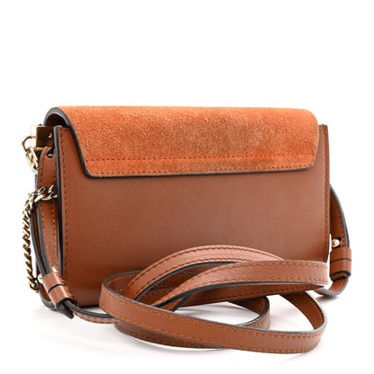 Chloe Suede Calfskin Faye Wallet On Strap Tan 3 of 10