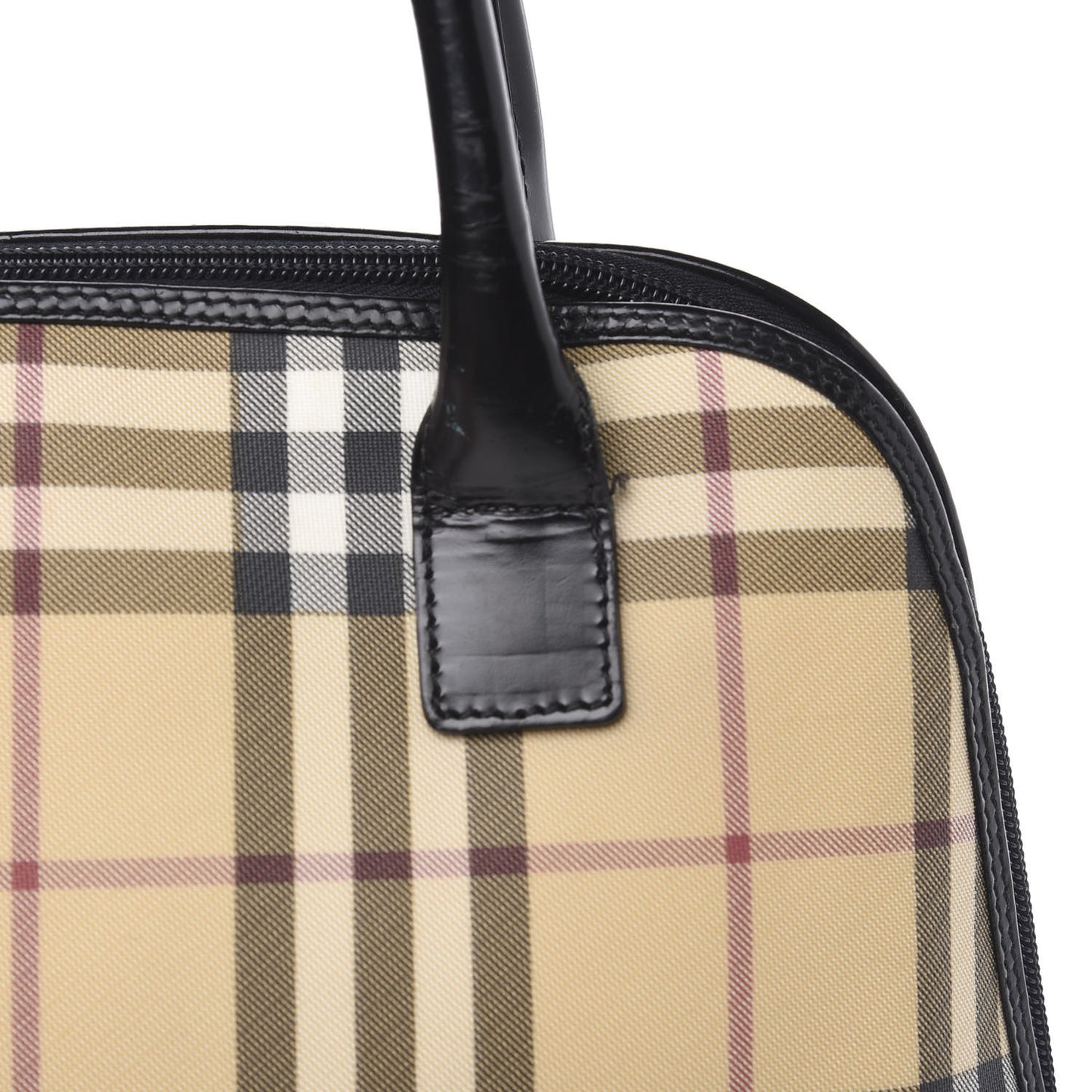 House Check Tote Black