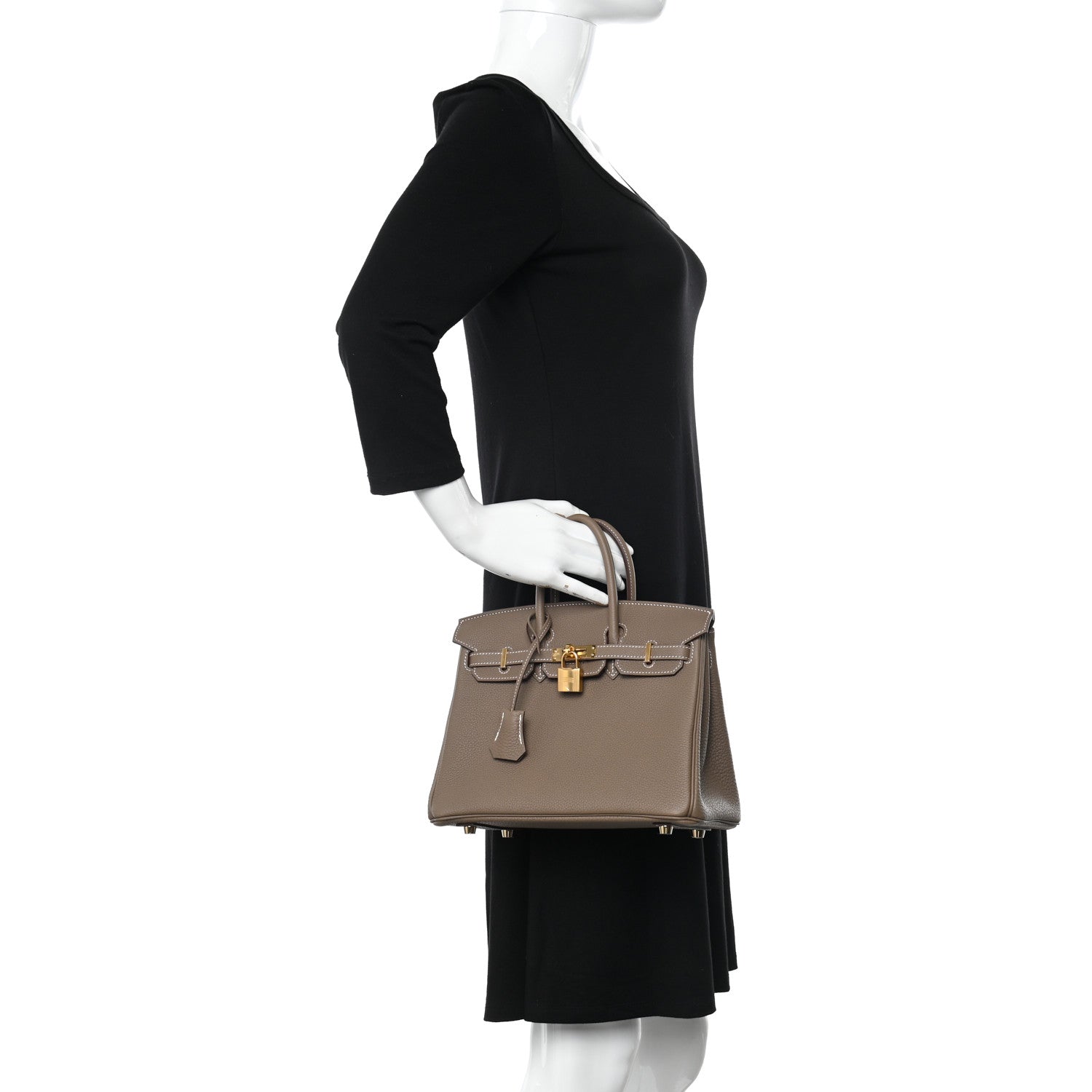 Hermes Togo Birkin 25 Etoupe 2 of 11