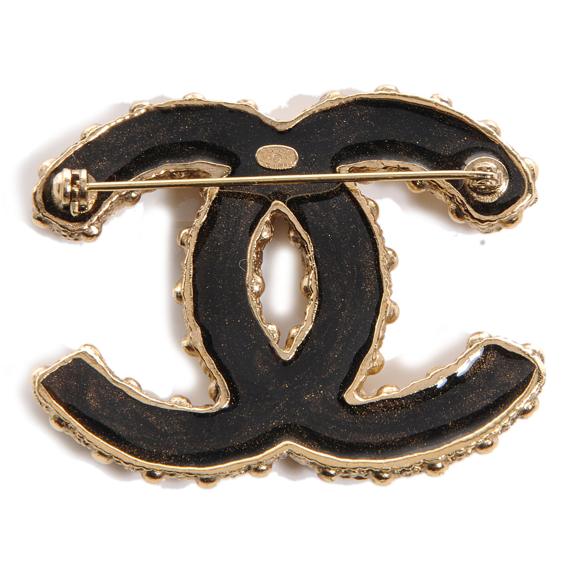Chanel Large CC Brooch Gold 4 of 6