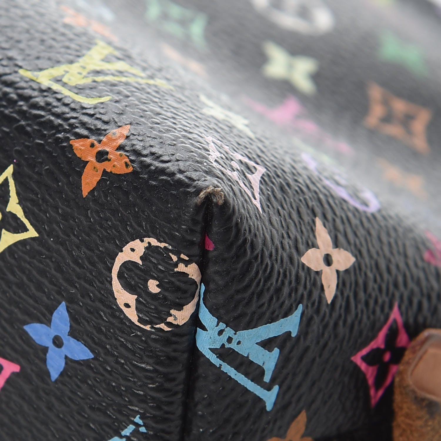 Louis Vuitton Monogram Multicolor Cosmetic Pouch Black Grenade 12 of 14