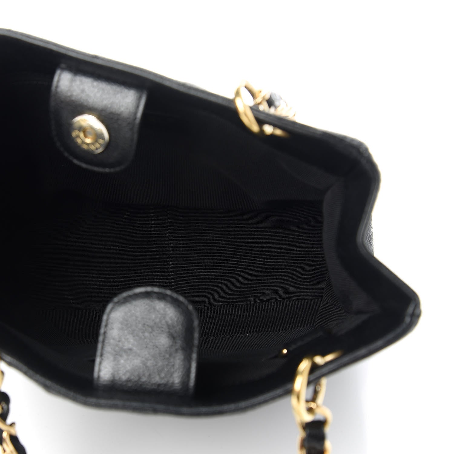 Chanel Caviar Quilted Petit Shopping Tote PST Black 5 of 10