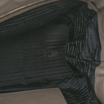 Prada City Calf Small Hand Stitched Zip Tote Calce 14 of 16