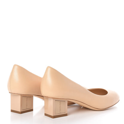 Chanel Lambskin CC Pumps 37 Beige 4 of 8