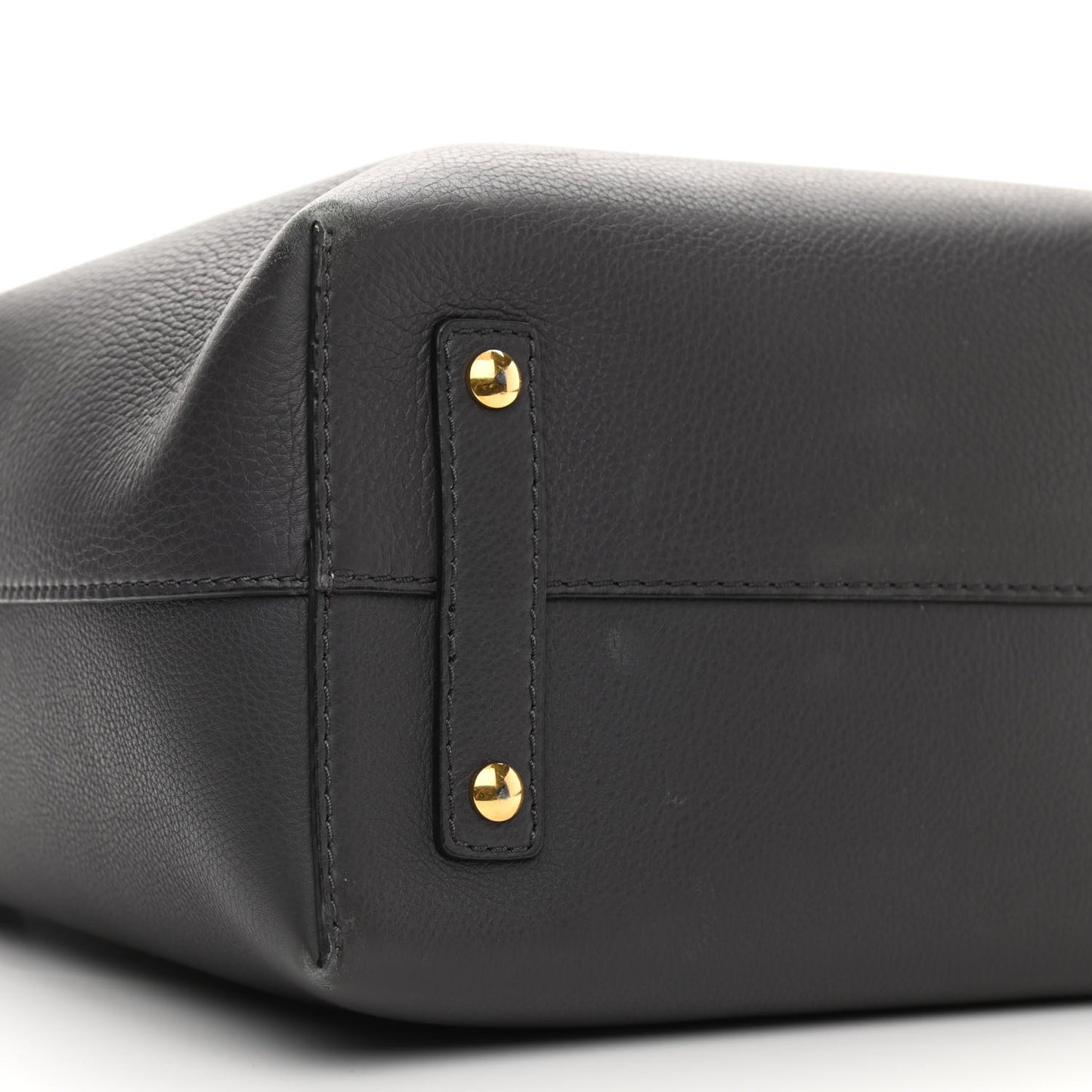 Soft Grain Calfskin Small Belt Bag Charcoal Grey