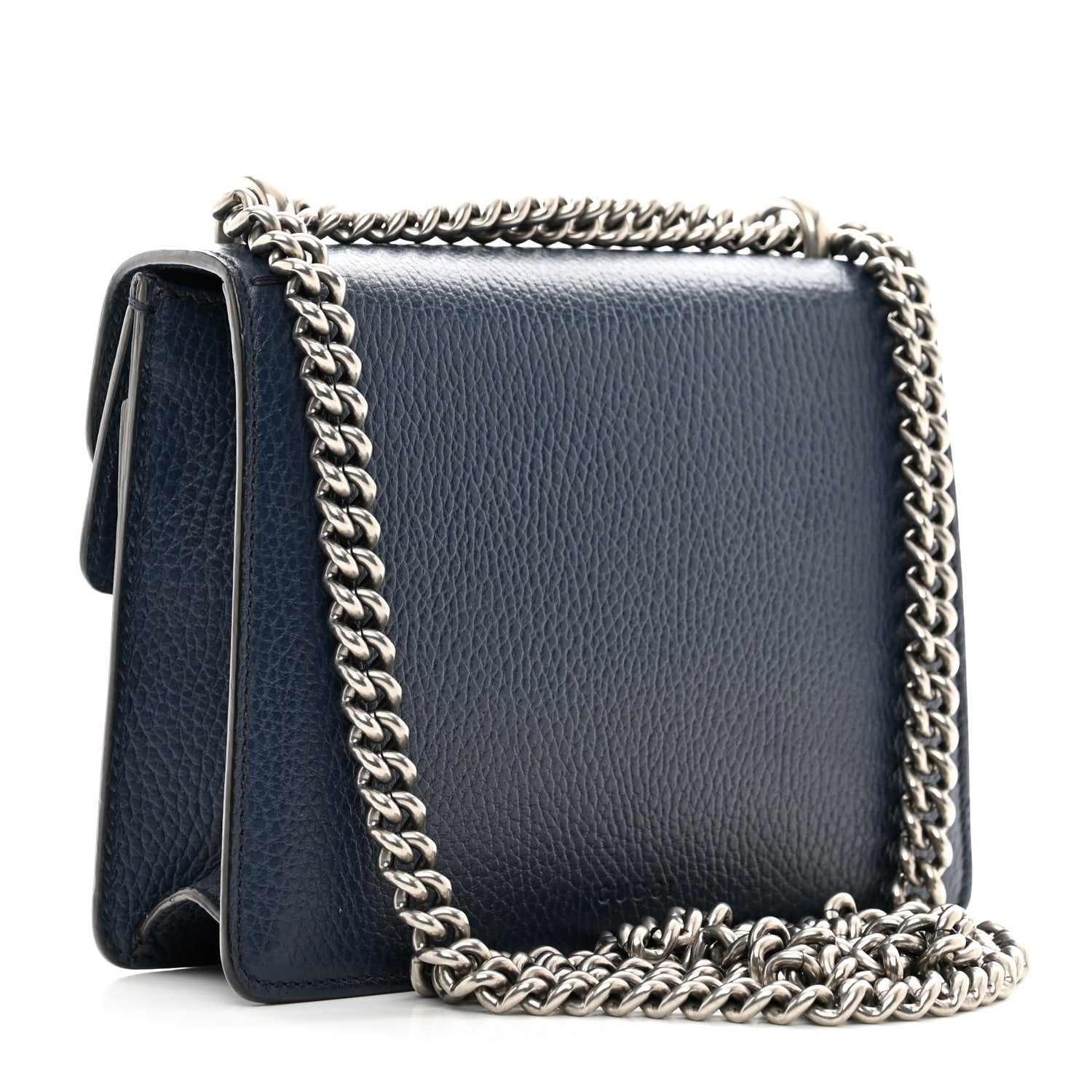 Gucci Dollar Calfskin Crystal Mini Dionysus Shoulder Bag Blue Agata Montana Sapphire 3 of 13