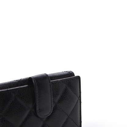 Chanel Caviar Quilted Compact French Flap Wallet Black 10 of 10