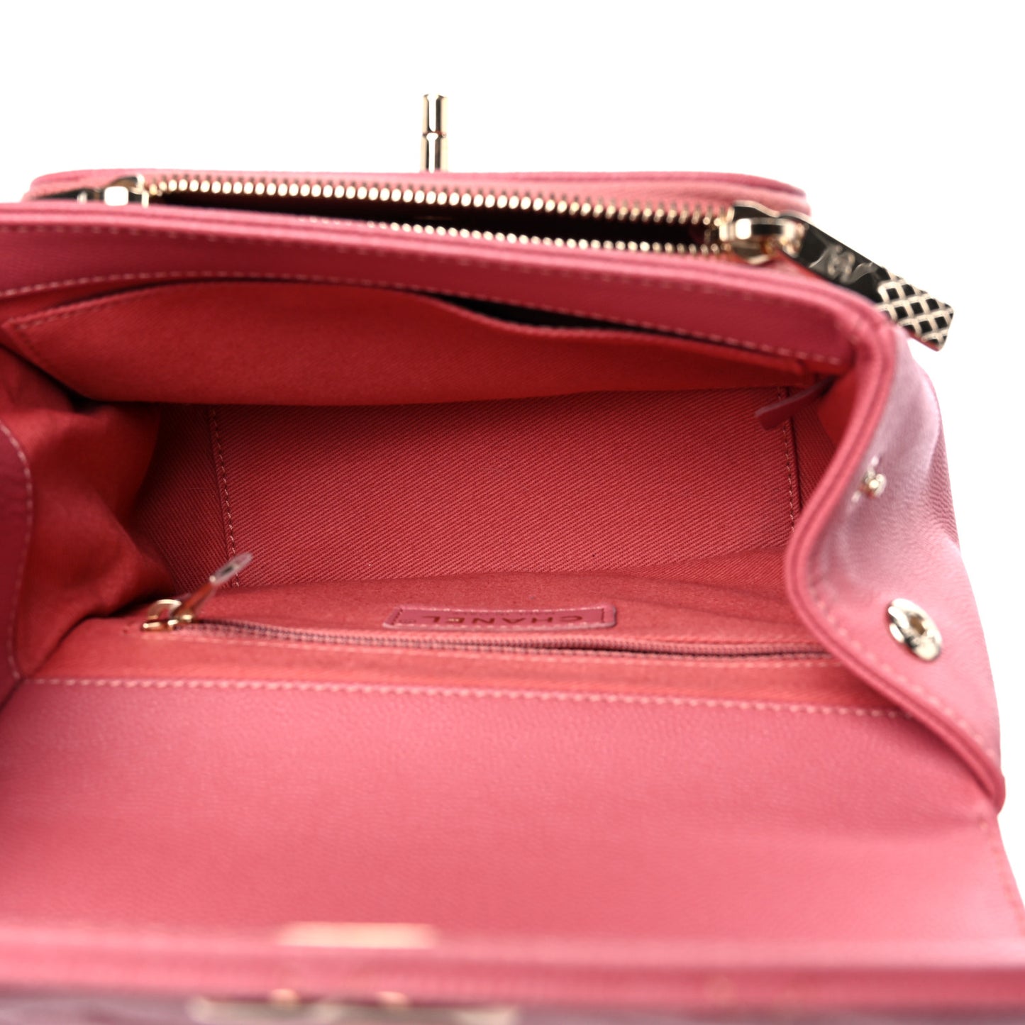 Caviar Quilted Small Business Affinity Flap Pink