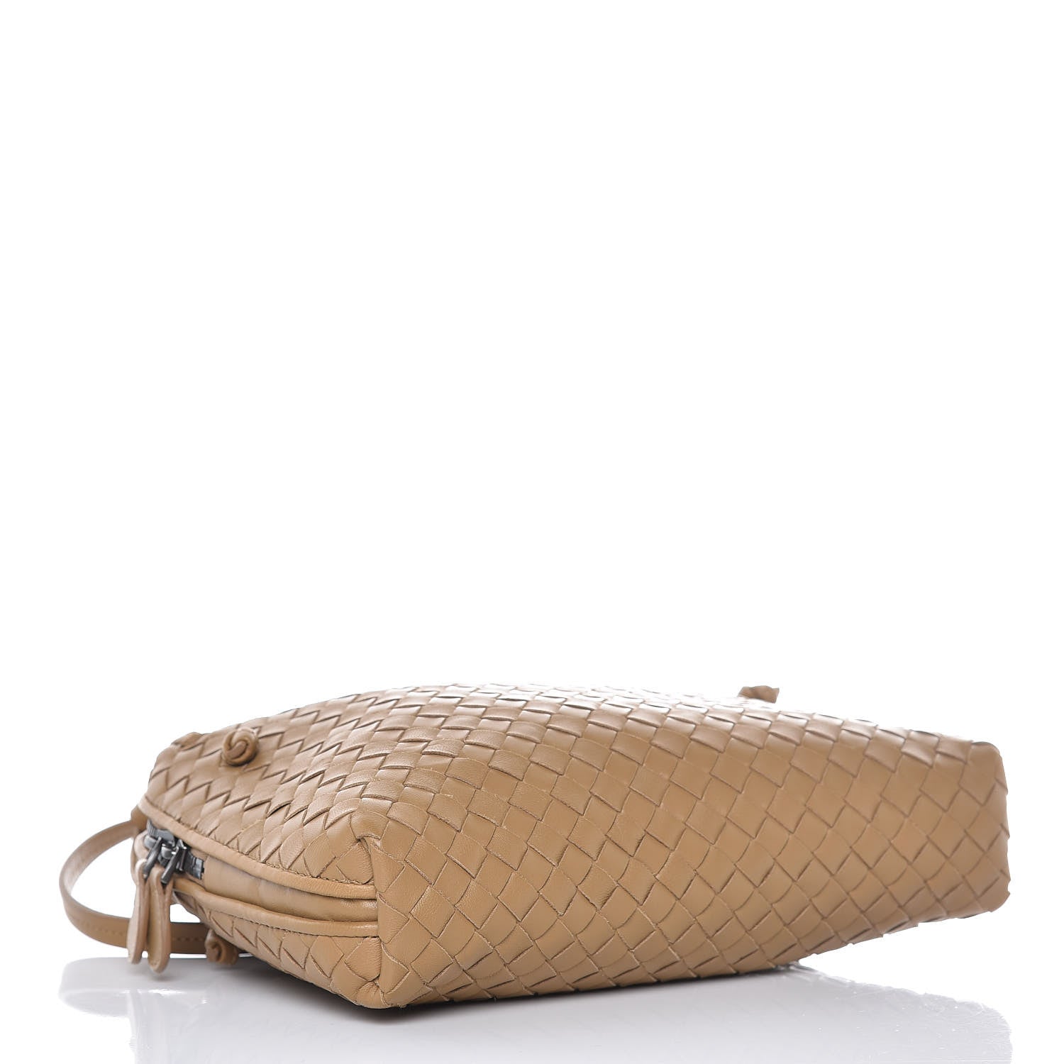 Bottega Veneta Nappa Intrecciato Pillow Crossbody Messenger Camel 4 of 10
