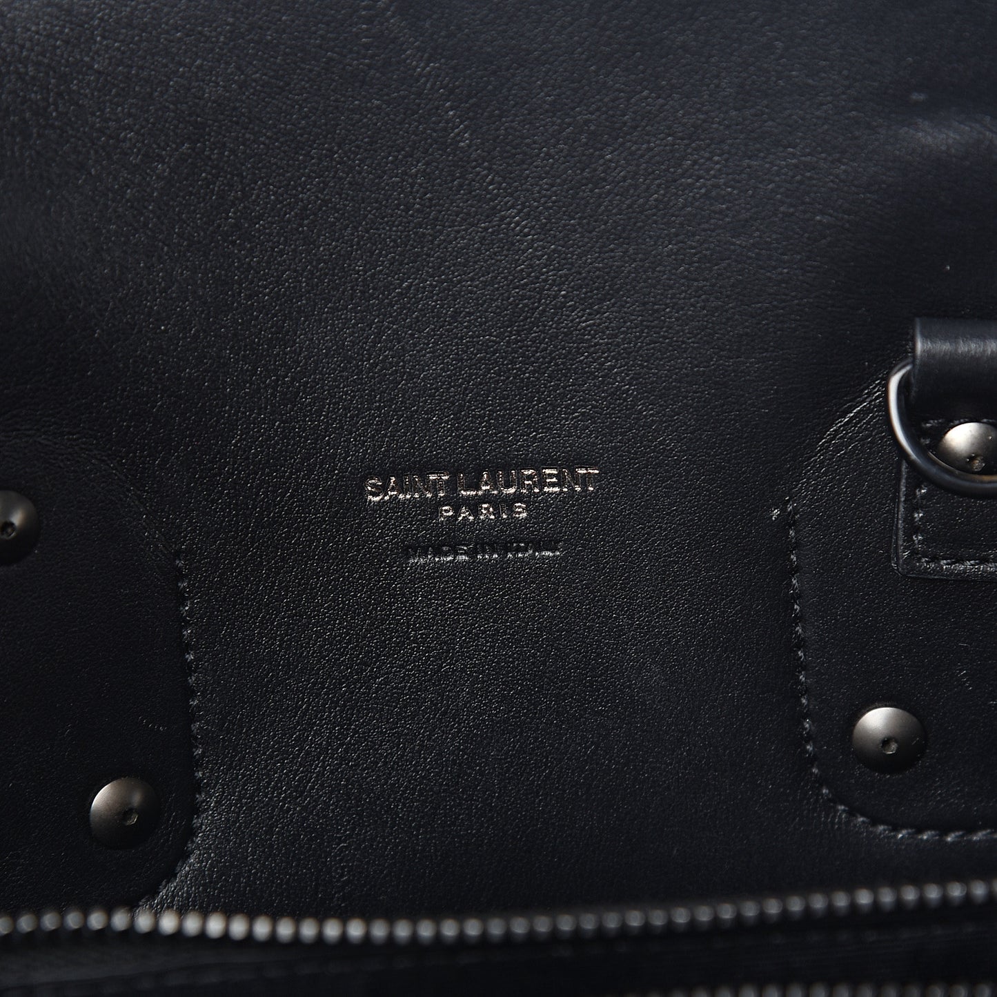 Grained Calfskin Small Sac De Jour Black