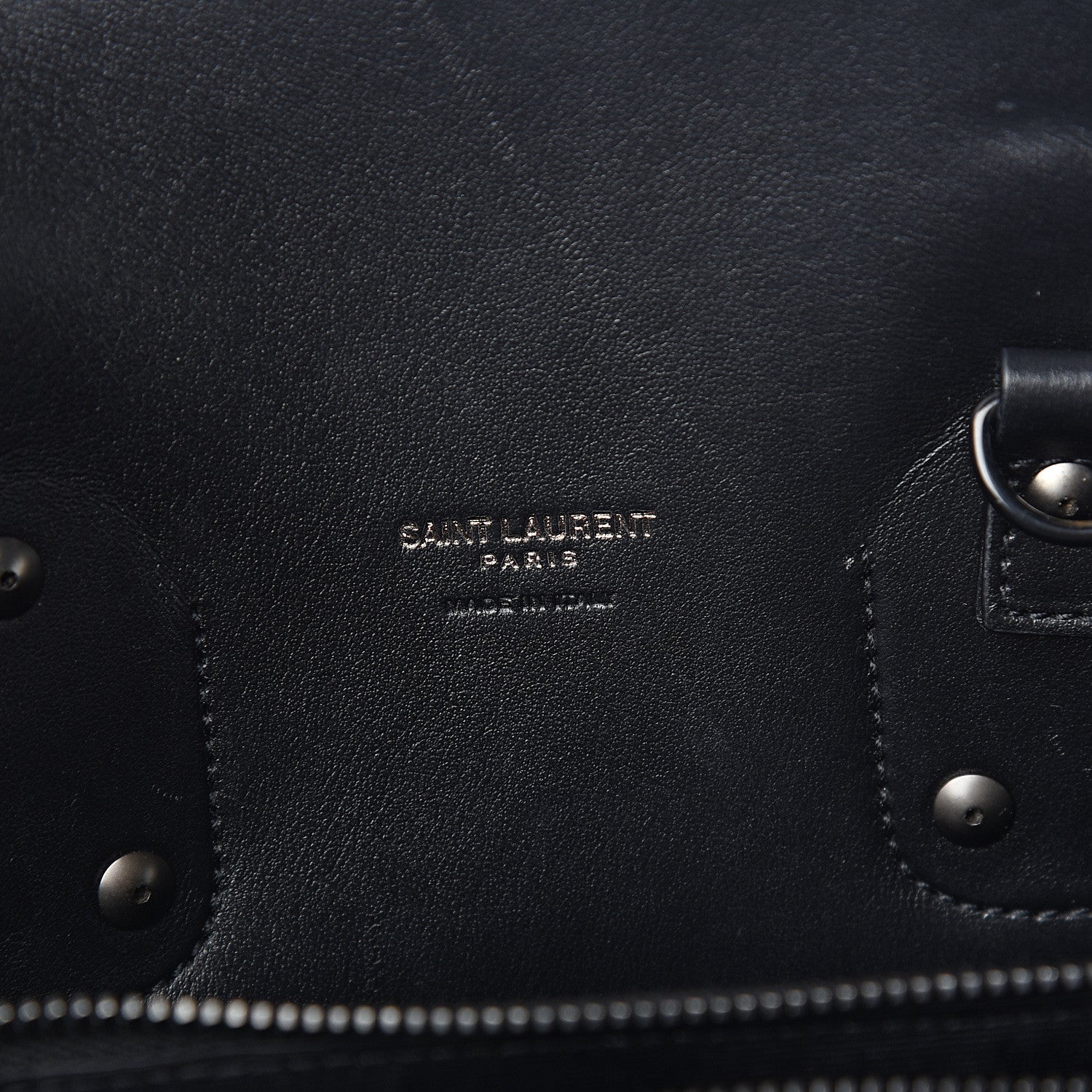 Saint Laurent Grained Calfskin Small Sac De Jour Black 5 of 9